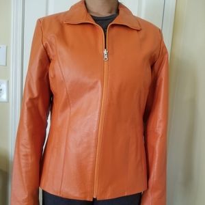 Wilson's orange leather jacket